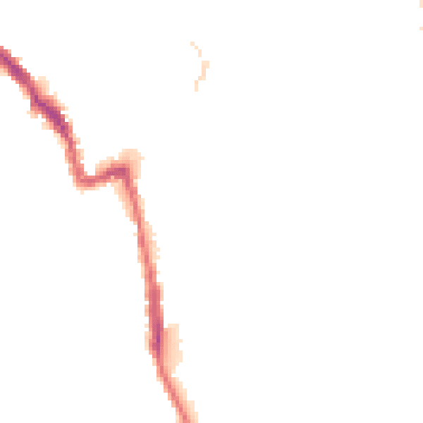 Night-time road noise heatmap for E17 7NE