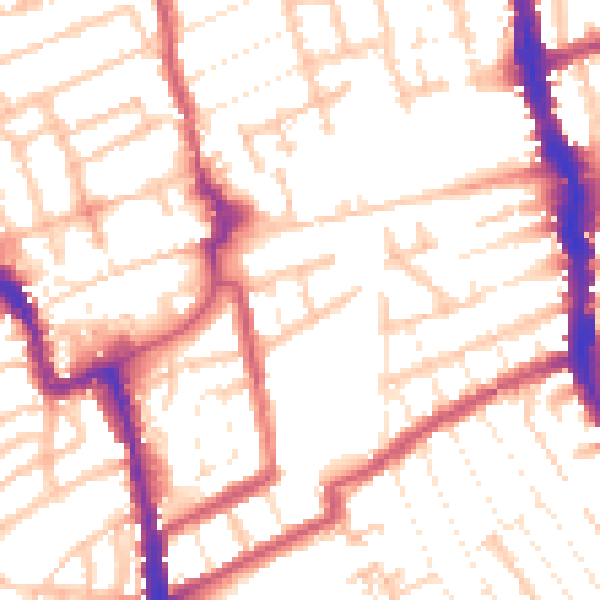 Daytime road noise heatmap for E17 7QE