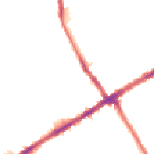Night-time road noise heatmap for E17 8EJ
