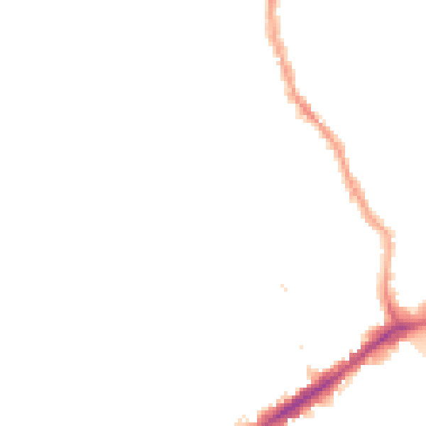 Night-time road noise heatmap for E17 9HT