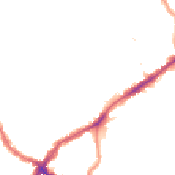 Night-time road noise heatmap for E17 9JN