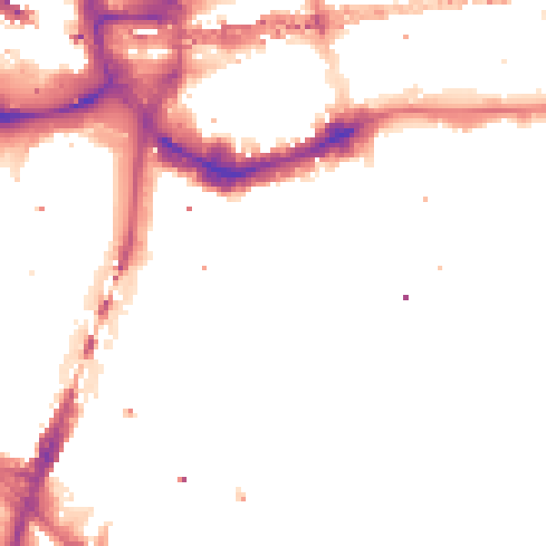 Night-time road noise heatmap for E1W 1UH