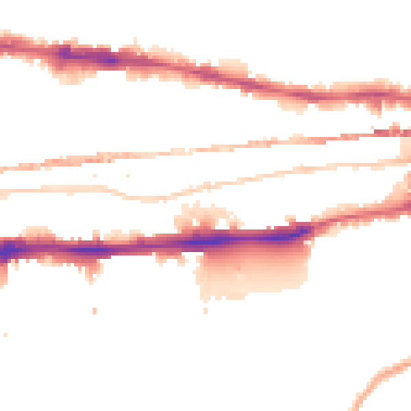 Night-time road noise heatmap for E1W 3EE