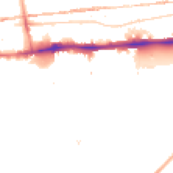 Night-time road noise heatmap for E1W 3RQ