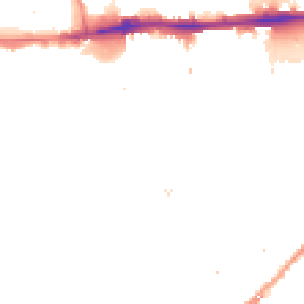 Night-time road noise heatmap for E1W 3RS