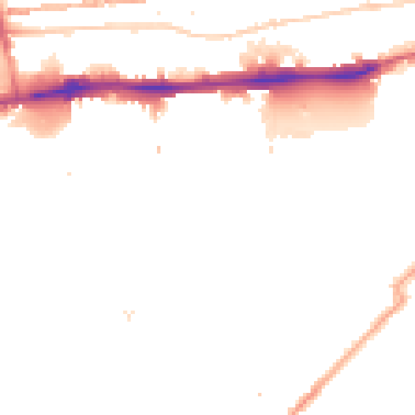 Night-time road noise heatmap for E1W 3TJ