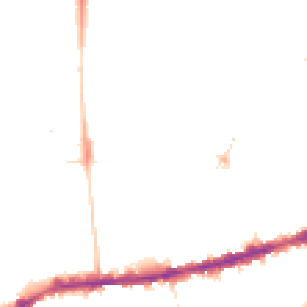 Night-time road noise heatmap for E2 8RF