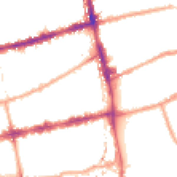 Night-time road noise heatmap for E2 9RP