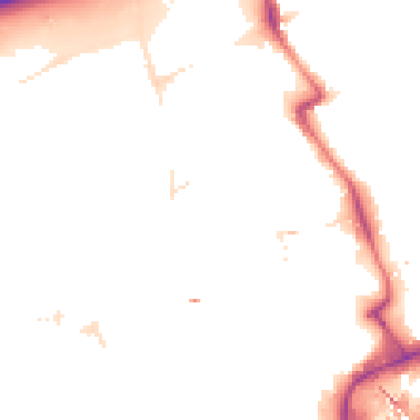 Night-time road noise heatmap for E20 1AG
