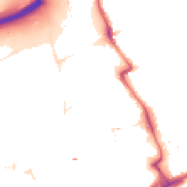 Night-time road noise heatmap for E20 1AJ