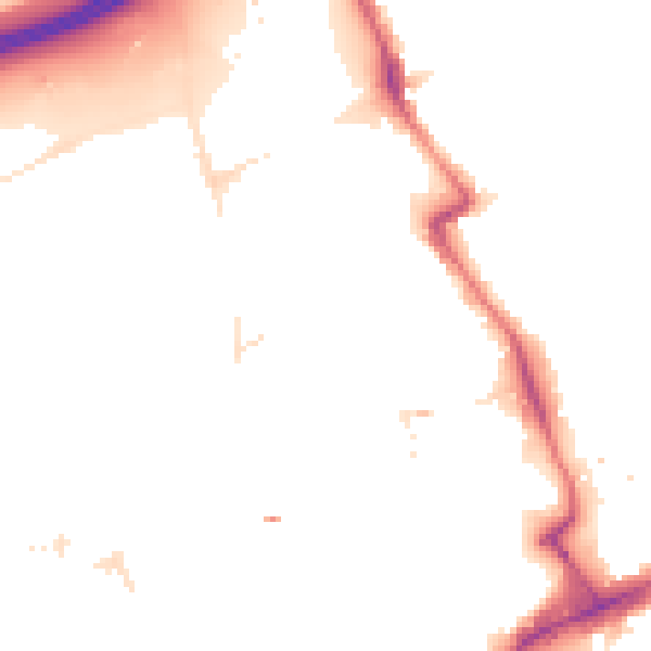 Night-time road noise heatmap for E20 1BR