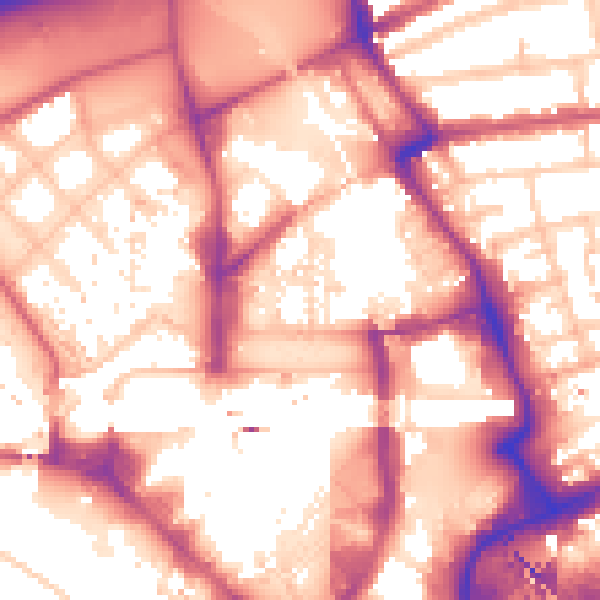 Daytime road noise heatmap for E20 1BS