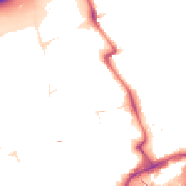 Night-time road noise heatmap for E20 1DA