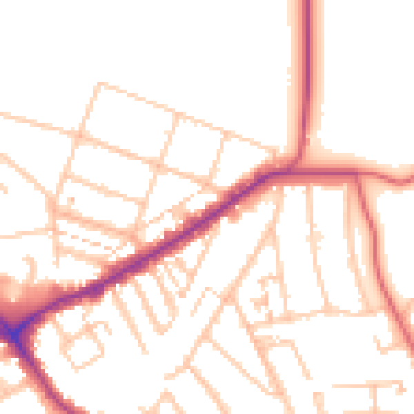 Daytime road noise heatmap for E4 6AB