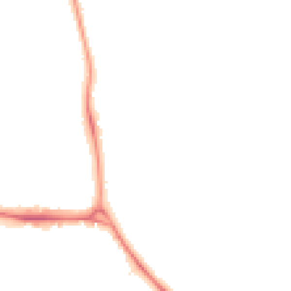 Night-time road noise heatmap for E4 6BW