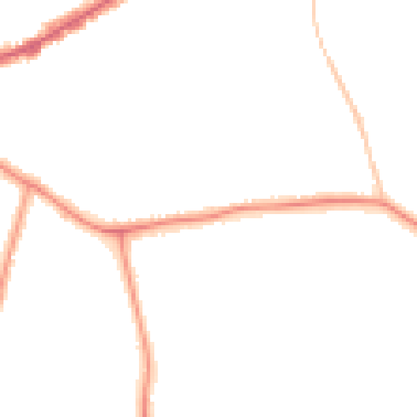 Night-time road noise heatmap for E4 6DH