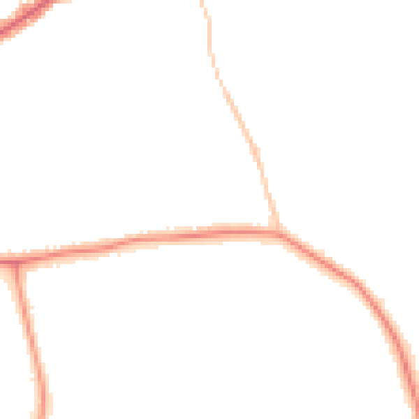 Night-time road noise heatmap for E4 6DR