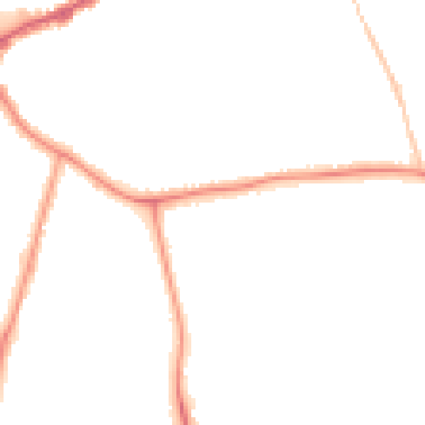 Night-time road noise heatmap for E4 6EB
