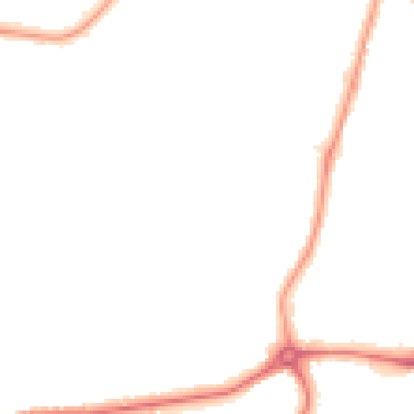 Night-time road noise heatmap for E4 6PH