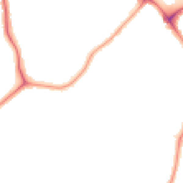 Night-time road noise heatmap for E4 6TX
