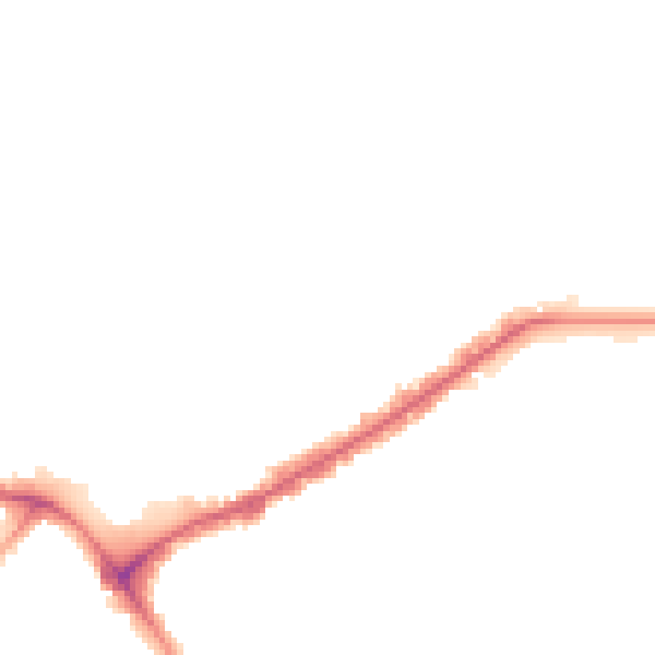 Night-time road noise heatmap for E4 7AJ