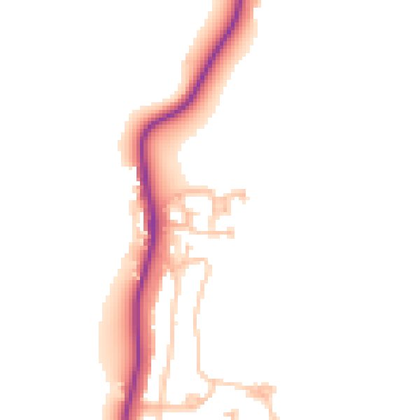 Daytime road noise heatmap for E4 7FF