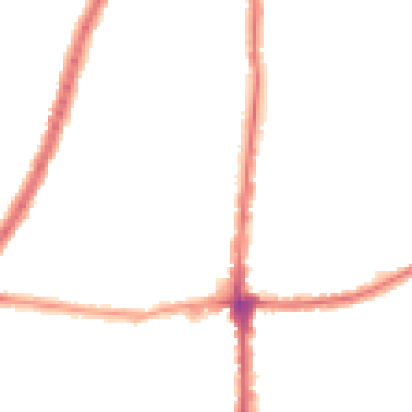 Night-time road noise heatmap for E4 8DW
