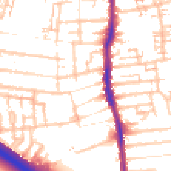 Daytime road noise heatmap for E4 8LX