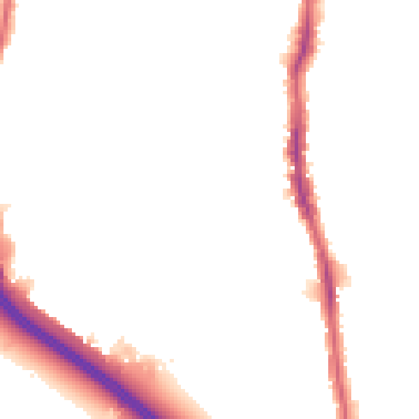 Night-time road noise heatmap for E4 8NA