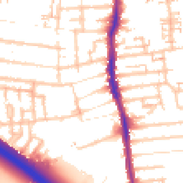 Daytime road noise heatmap for E4 8ND