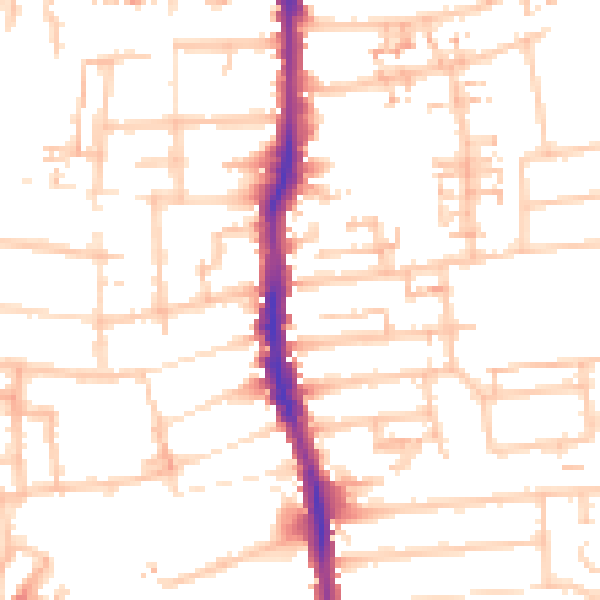 Daytime road noise heatmap for E4 9GE