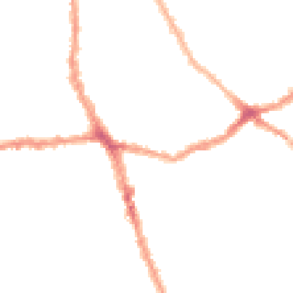 Night-time road noise heatmap for E6 1AD