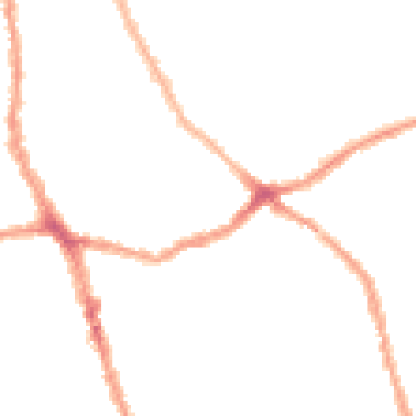 Night-time road noise heatmap for E6 1AU