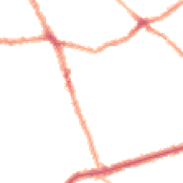 Night-time road noise heatmap for E6 1DT