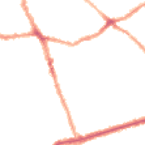 Night-time road noise heatmap for E6 1DZ