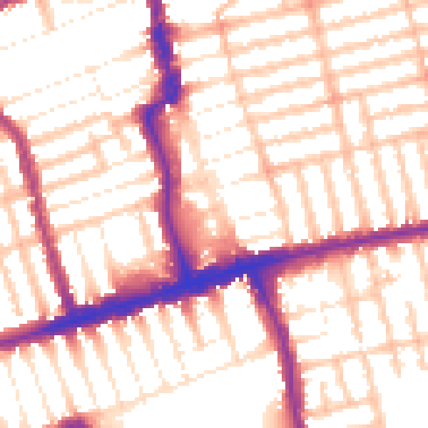 Daytime road noise heatmap for E6 1HS