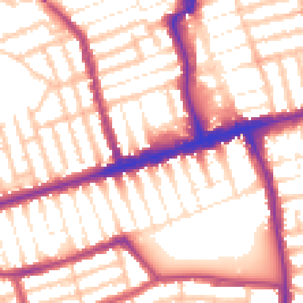 Daytime road noise heatmap for E6 1LB