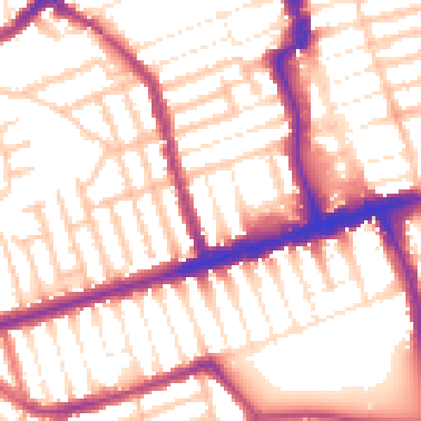 Daytime road noise heatmap for E6 1PA
