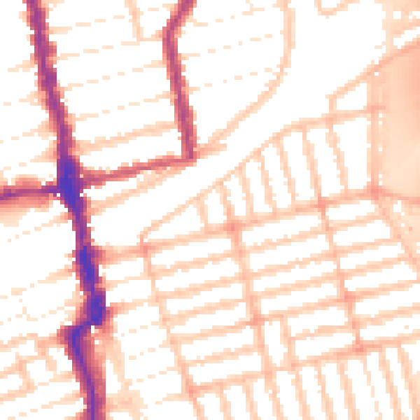 Daytime road noise heatmap for E6 2AB