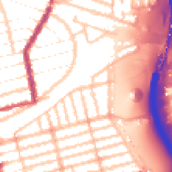Daytime road noise heatmap for E6 2AL