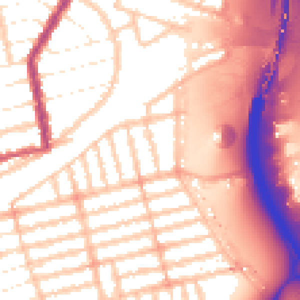 Daytime road noise heatmap for E6 2AP