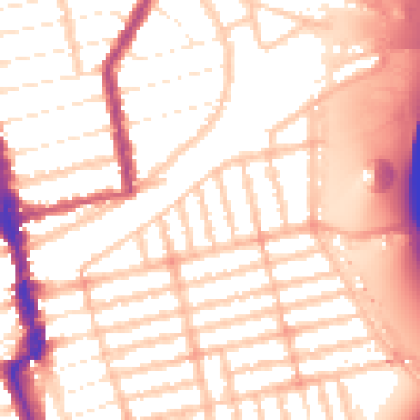 Daytime road noise heatmap for E6 2AQ