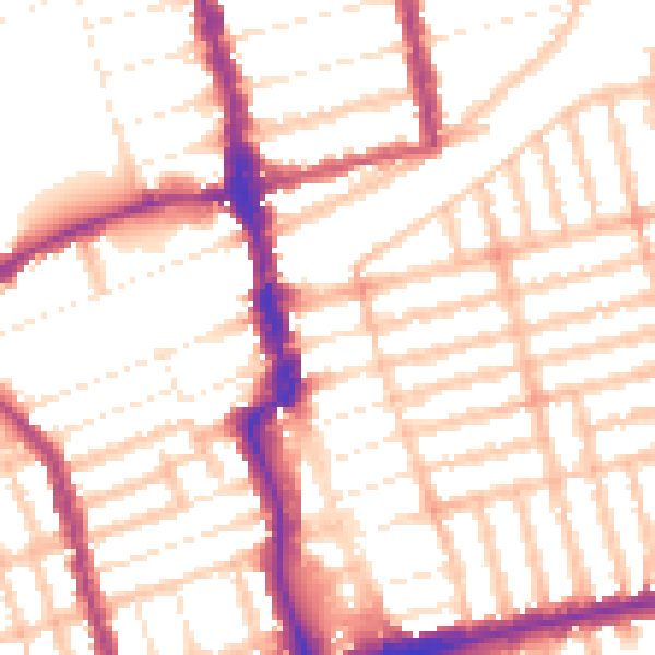 Daytime road noise heatmap for E6 2DU