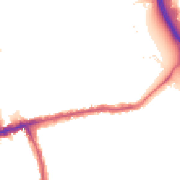 Night-time road noise heatmap for E6 2NH