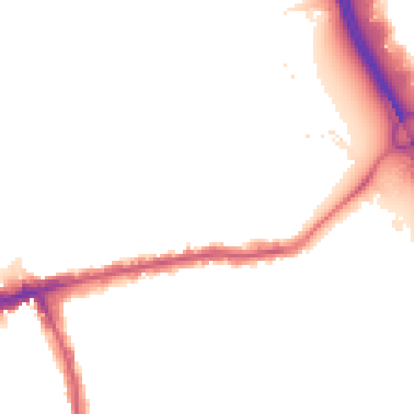 Night-time road noise heatmap for E6 2NL