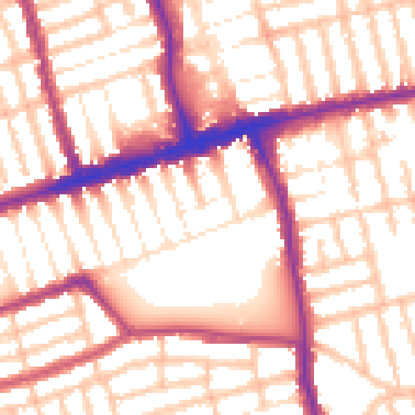 Daytime road noise heatmap for E6 3AH