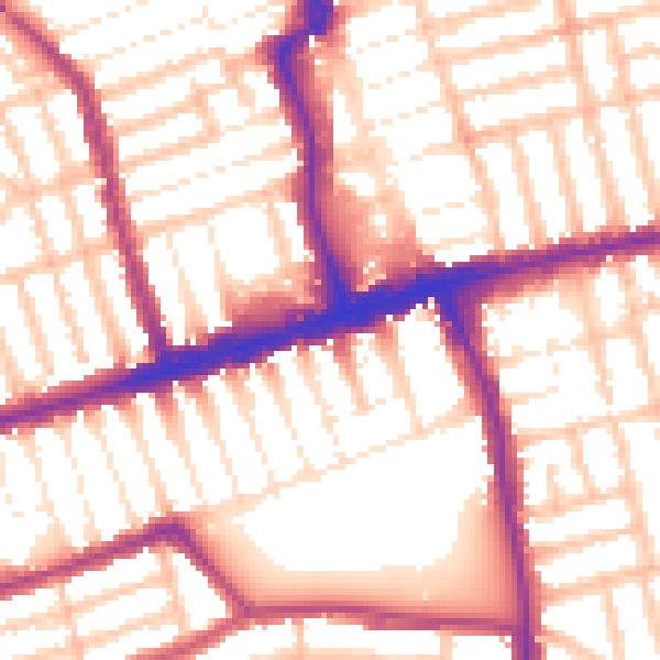 Daytime road noise heatmap for E6 3BA
