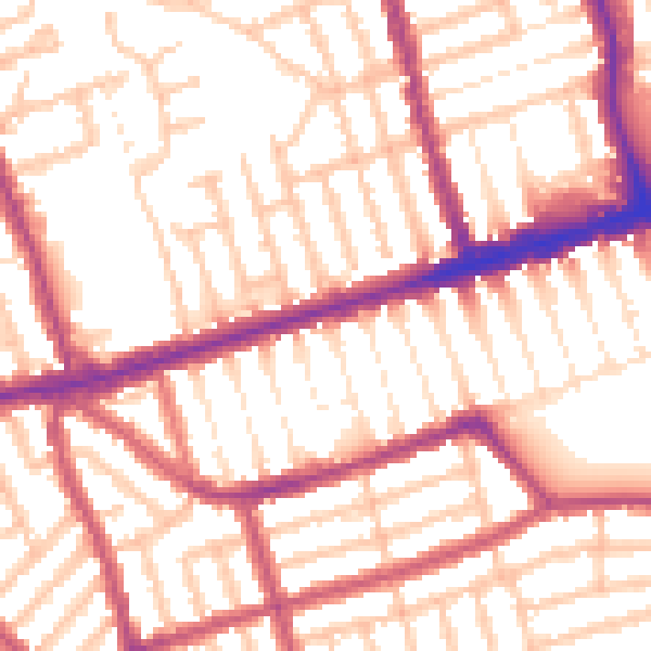 Daytime road noise heatmap for E6 3BD