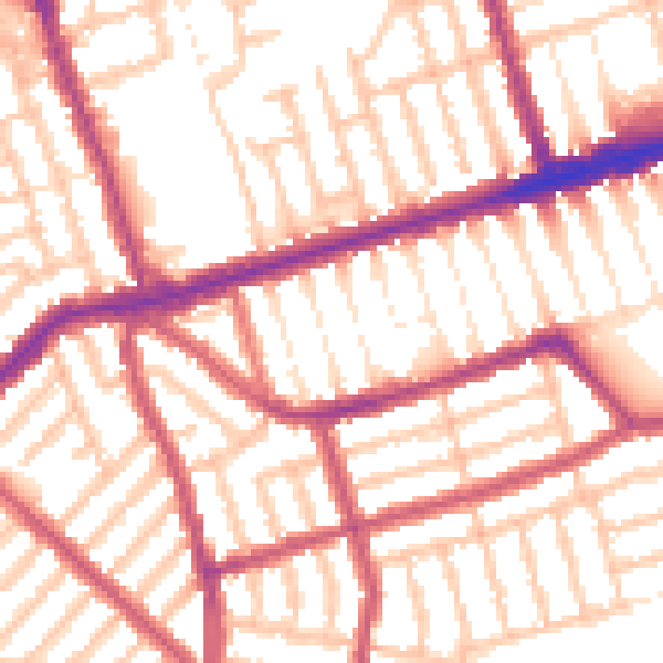 Daytime road noise heatmap for E6 3DR