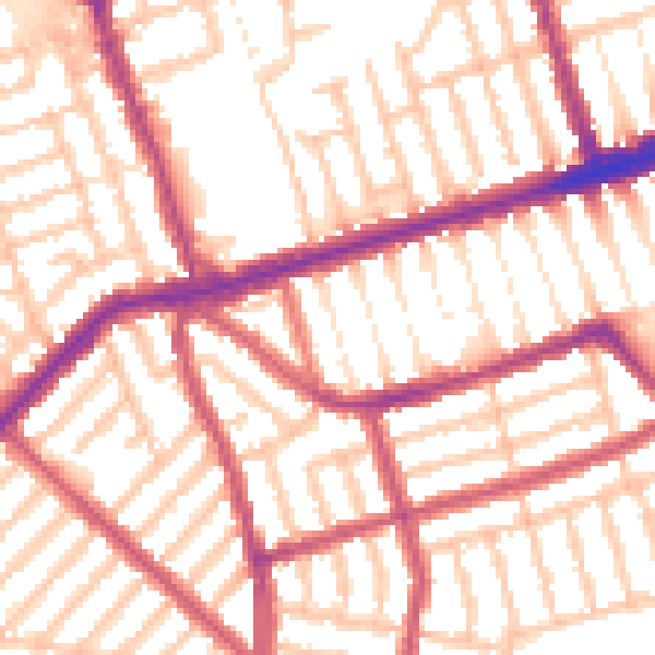 Daytime road noise heatmap for E6 3DS